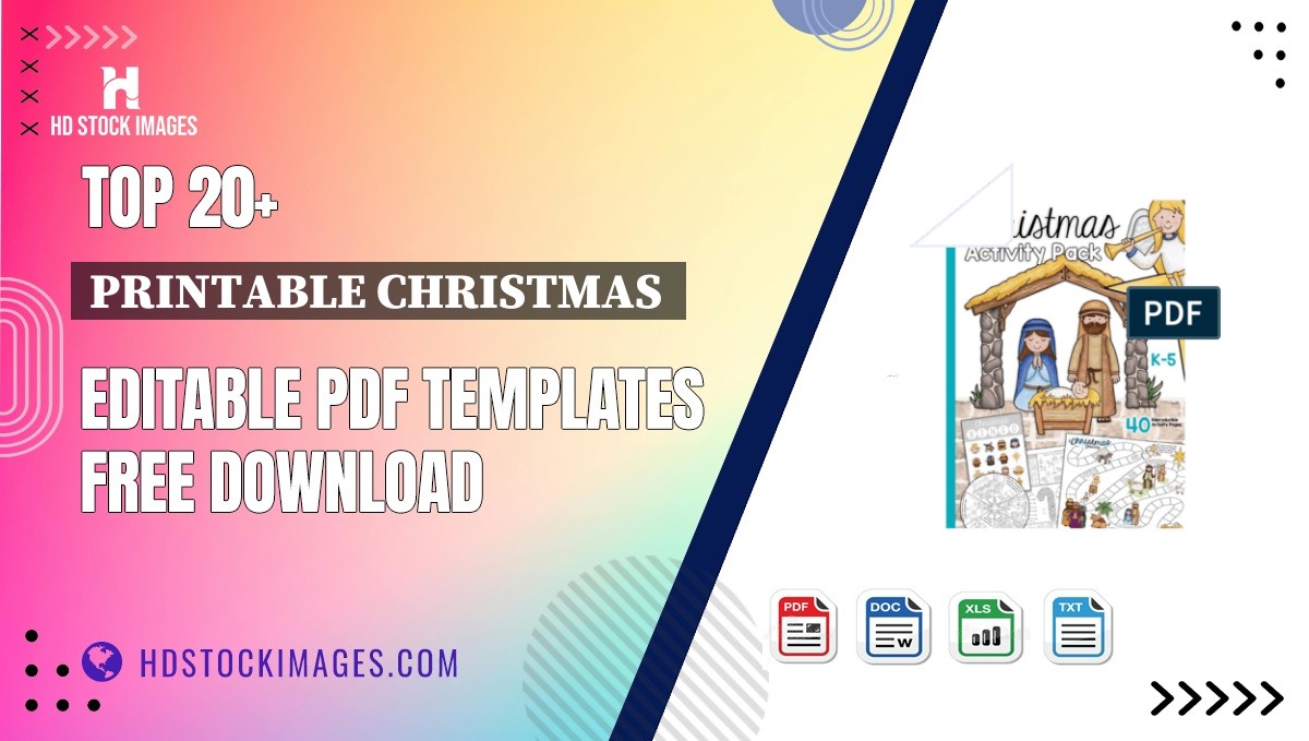 Top 20+ Printable Christmas  Editable PDF Templates Free Download