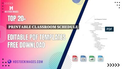 Top 20+ Printable Classroom Schedule Editable PDF Templates Free Download