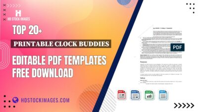 Top 20+ Printable Clock Buddies Editable PDF Templates Free Download