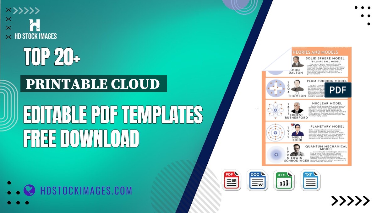 Top 20+ Printable Cloud  Editable PDF Templates Free Download