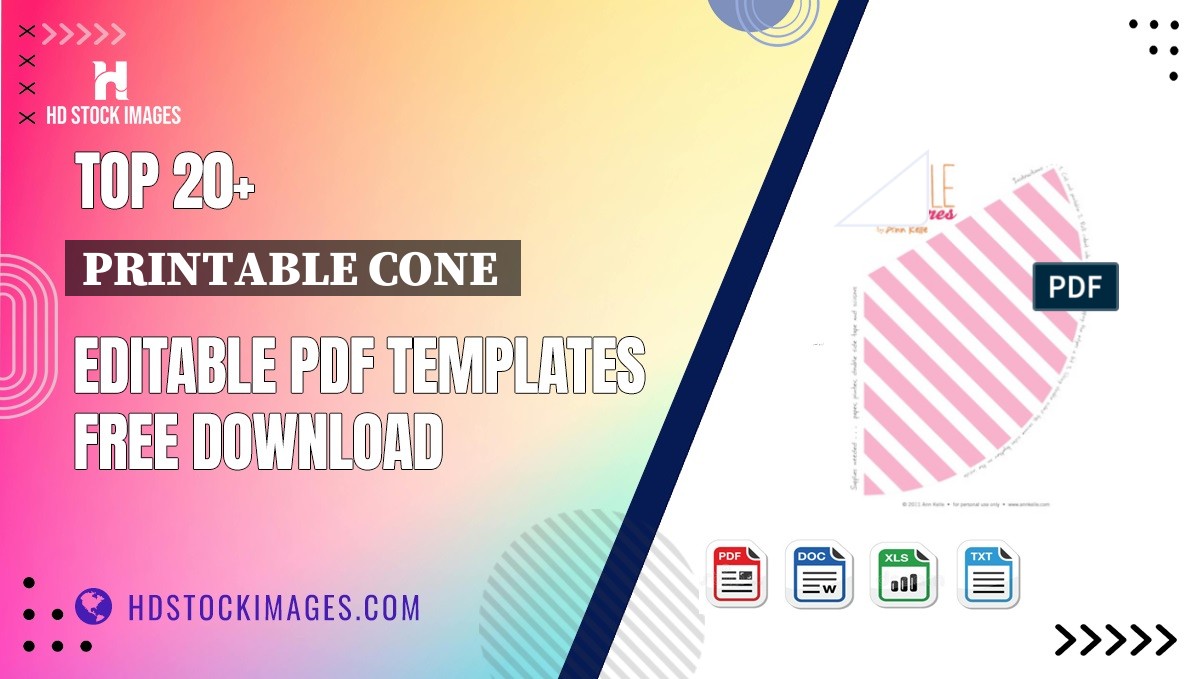 Top 20+ Printable Cone  Editable PDF Templates Free Download