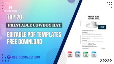 Top 20+ Printable Cowboy Hat Editable PDF Templates Free Download