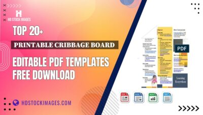 Top 20+ Printable Cribbage Board  Editable PDF Templates Free Download