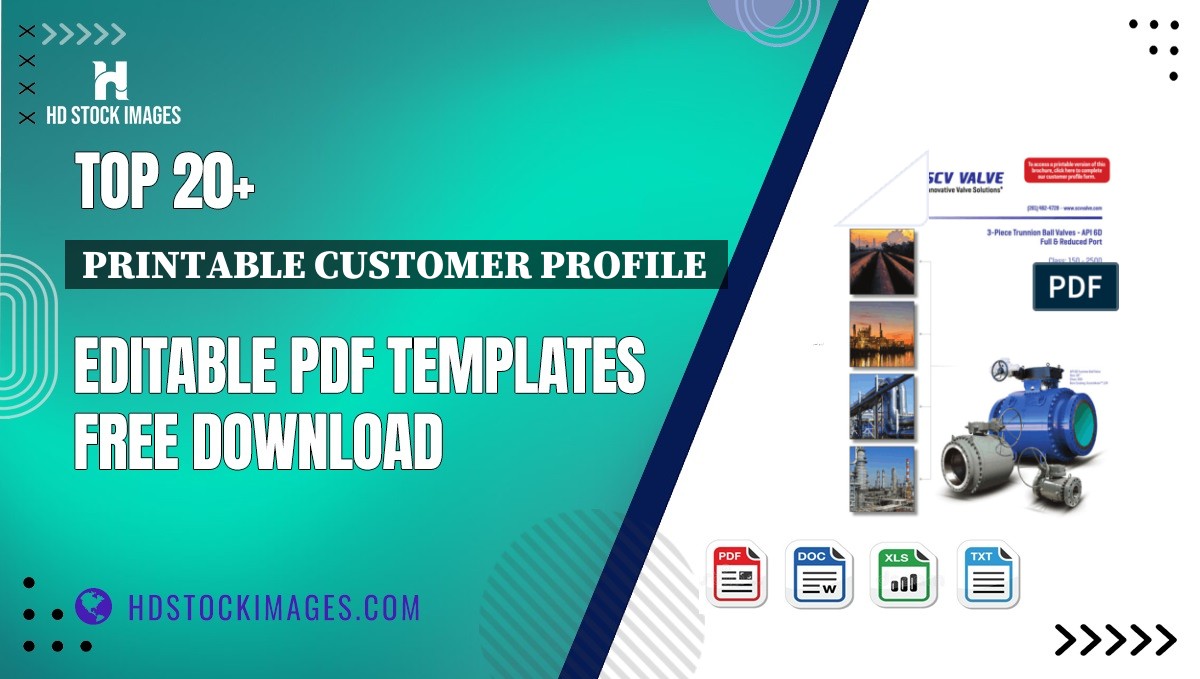 Top 20+ Printable Customer Profile  Editable PDF Templates Free Download