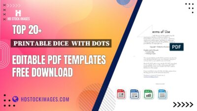 Top 20+ Printable Dice  With Dots Editable PDF Templates Free Download