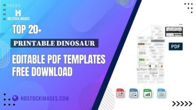 Top 20+ Printable Dinosaur  Editable PDF Templates Free Download