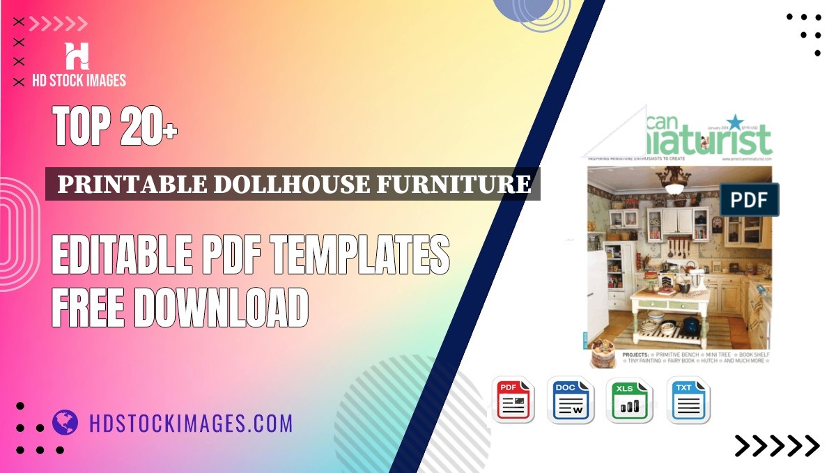 Top 20+ Printable Dollhouse Furniture Editable PDF Templates Free Download