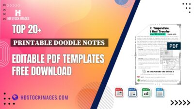 Top 20+ Printable Doodle Notes  Editable PDF Templates Free Download