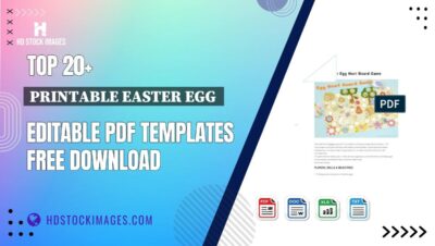 Top 20+ Printable Easter Egg  Editable PDF Templates Free Download