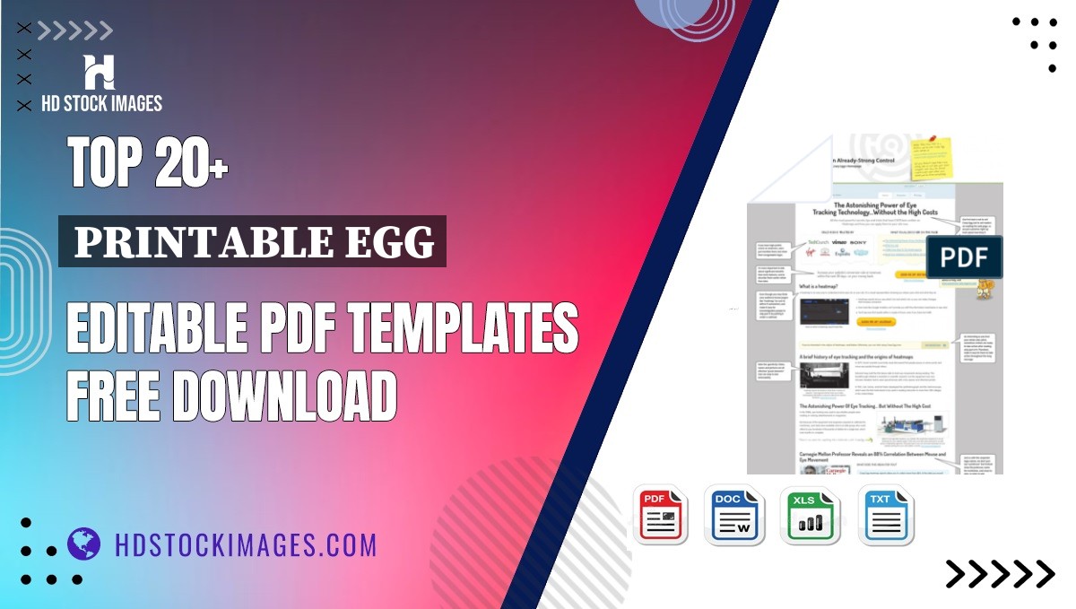 Top 20+ Printable Egg Editable PDF Templates Free Download