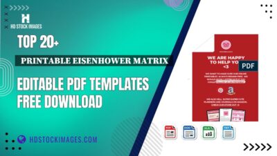 Top 20+  Printable Eisenhower Matrix  Editable PDF Templates Free Download