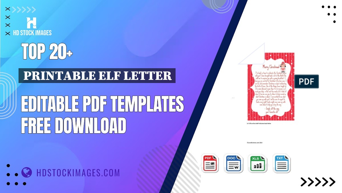 Top 20+ Printable Elf Letter Editable PDF Templates Free Download