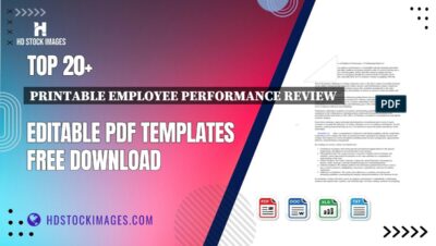 Top 20+ Printable Employee Performance Review  Editable PDF Templates Free Download