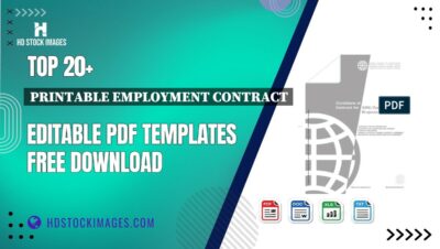 Top 20+ Printable Employment Contract Editable PDF Templates Free Download