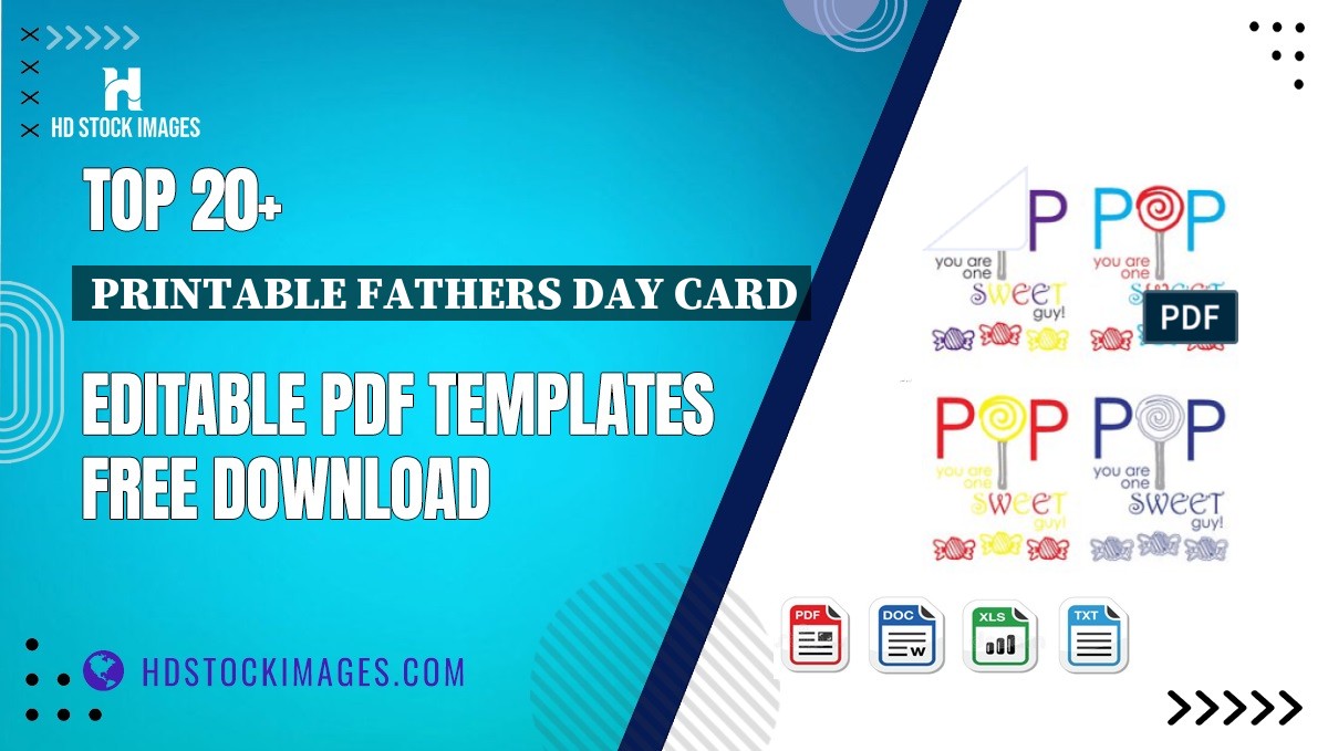 Top 20+ Printable Fathers Day Card Editable PDF Templates Free Download