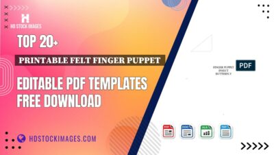 Top 20+ Printable Felt Finger Puppet Editable PDF Templates Free Download