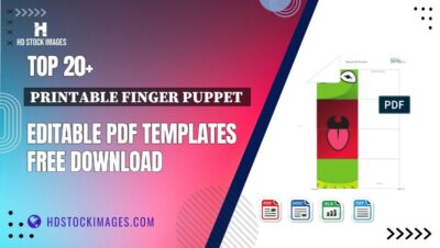 Top 20+ Printable Finger Puppet Editable PDF Templates Free Download