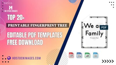 Top 20+ Printable Fingerprint Tree  Editable PDF Templates Free Download