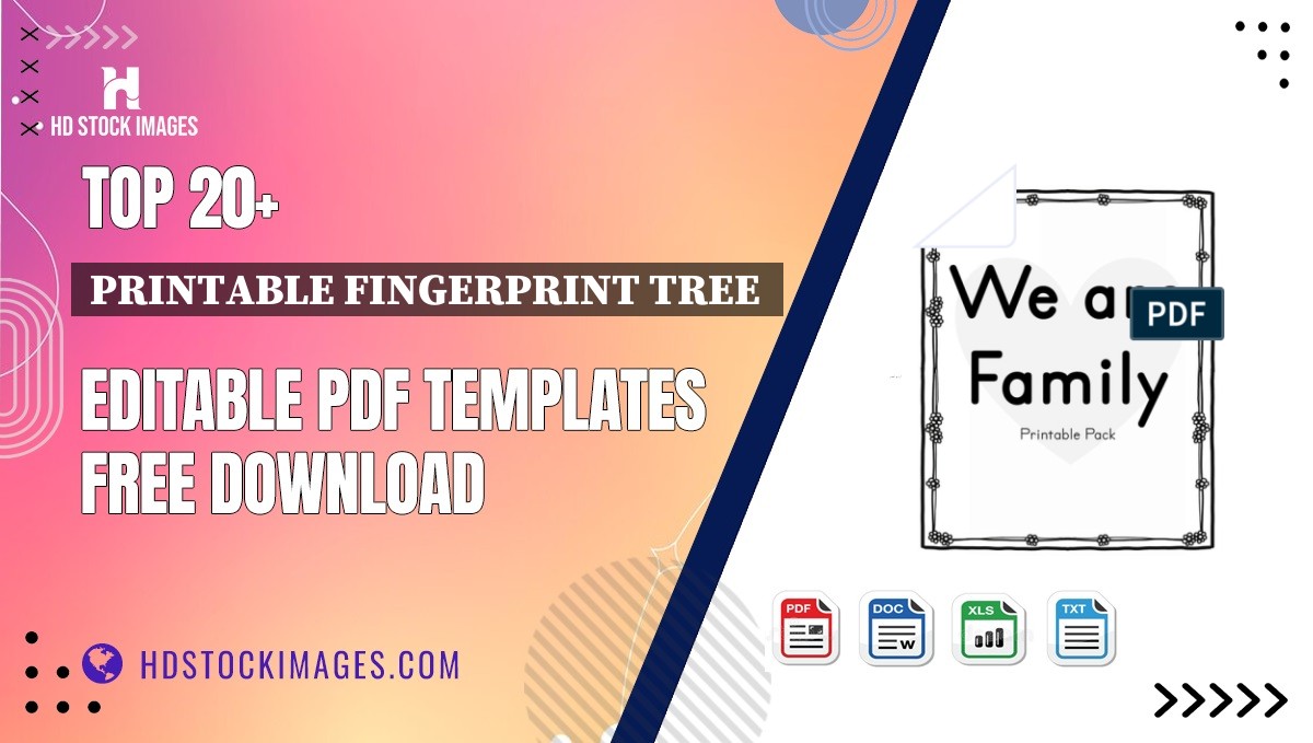 Top 20+ Printable Fingerprint Tree  Editable PDF Templates Free Download