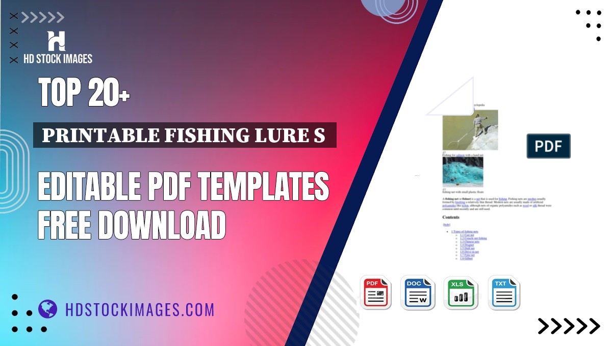 Top 20+ Printable Fishing Lure S  Editable PDF Templates Free Download