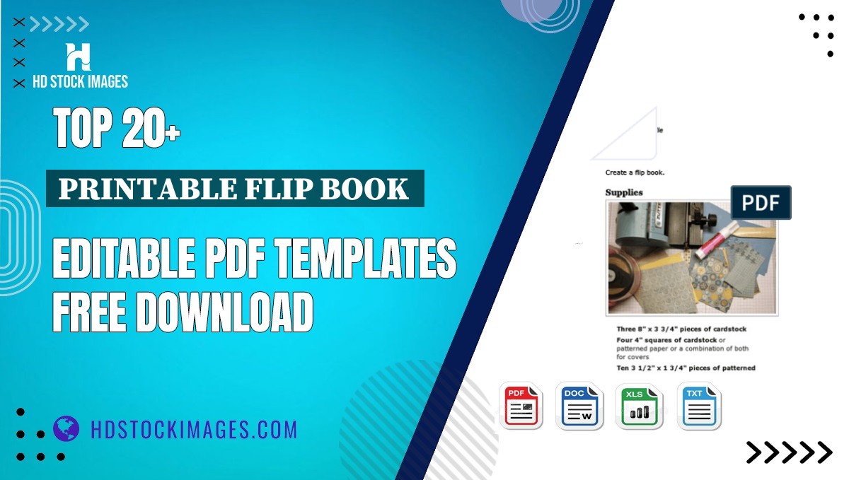 Top 20+ Printable Flip Book  Editable PDF Templates Free Download