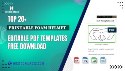 Top 20+ Printable Foam Helmet   Editable PDF Templates Free Download