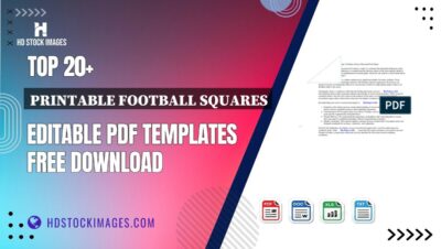 Top 20+ Printable Football Squares Editable PDF Templates Free Download