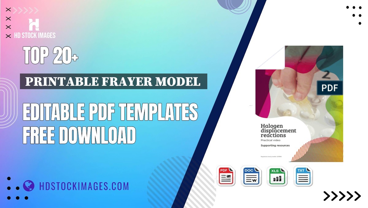 Top 20+ Printable Frayer Model  Editable PDF Templates Free Download