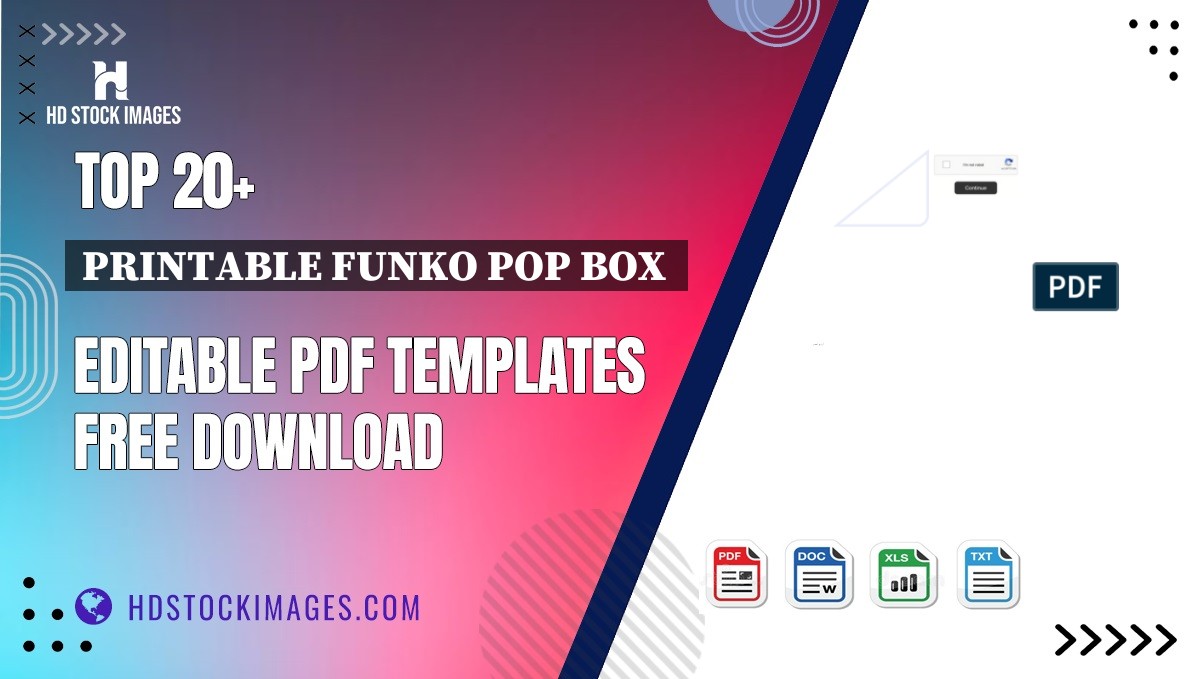 Top 20+ Printable Funko Pop Box  Editable PDF Templates Free Download