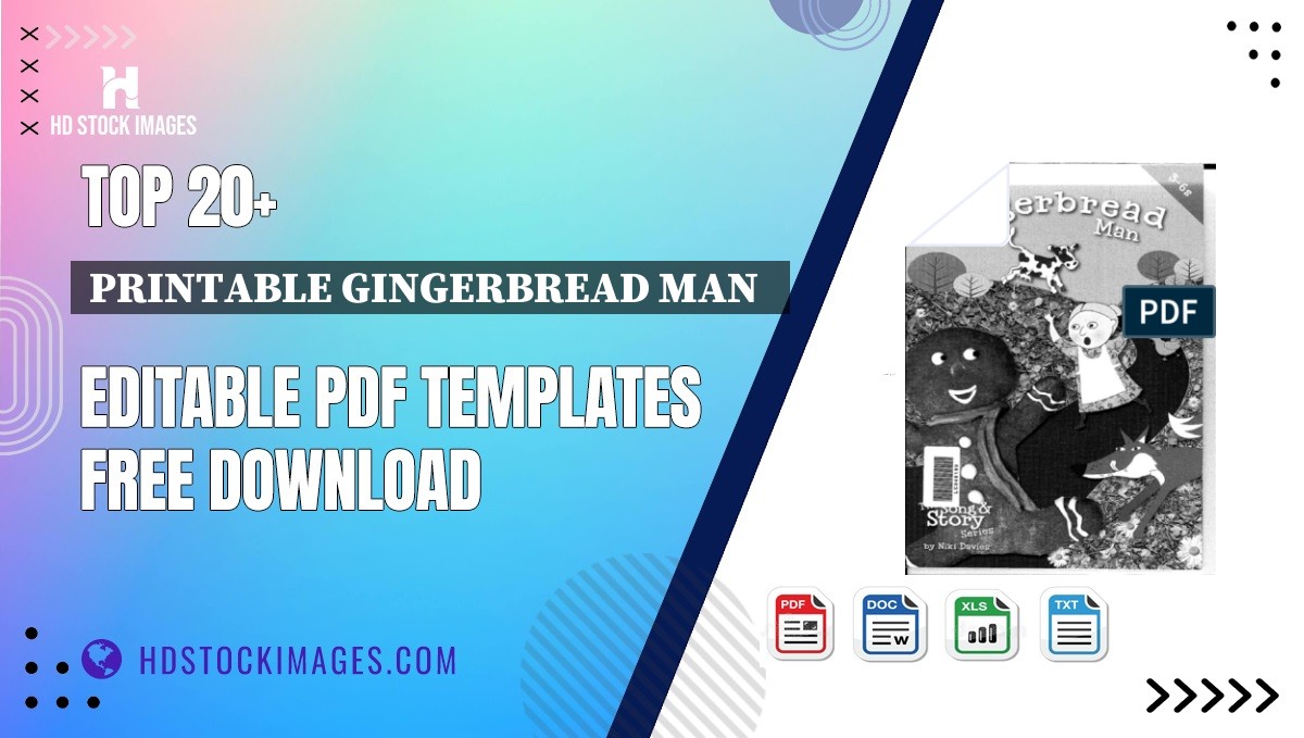 Top 20+ Printable Gingerbread Man   Editable PDF Templates Free Download