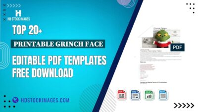 Top 20+ Printable Grinch Face Editable PDF Templates Free Download