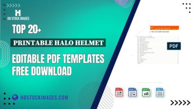 Top 20+ Printable Halo Helmet Editable PDF Templates Free Download