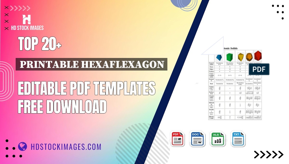 Top 20+ Printable Hexaflexagon Editable PDF Templates Free Download