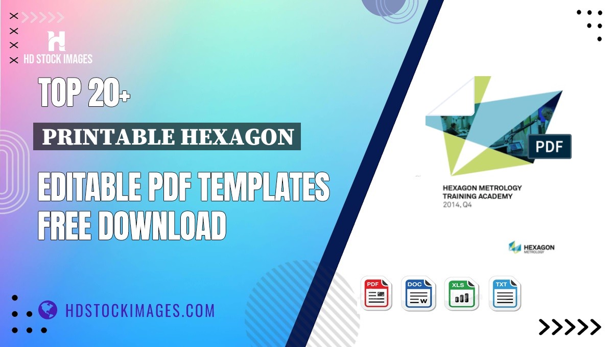 Top 20+ Printable Hexagon Editable PDF Templates Free Download