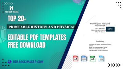 Top 20+ Printable History And Physical  Editable PDF Templates Free Download