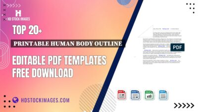 Top 20+ Printable Human Body Outline  Editable PDF Templates Free Download