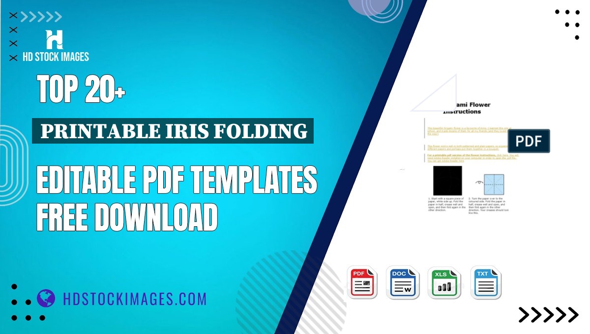 Top 20+ Printable Iris Folding Editable PDF Templates Free Download