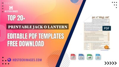 Top 20+ Printable Jack O Lantern Editable PDF Templates Free Download