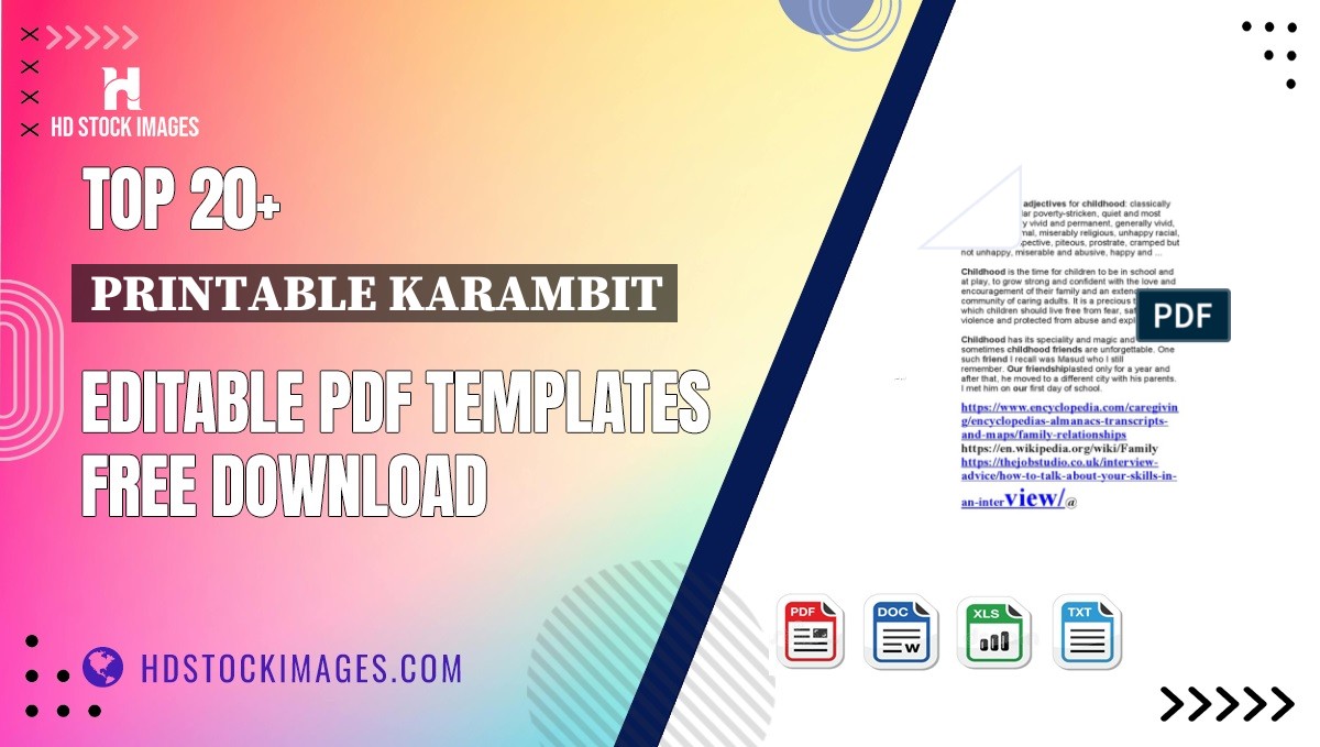 Top 20+ Printable Karambit Editable PDF Templates Free Download