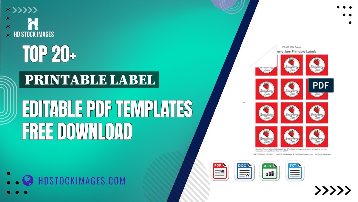 Top 20+ Printable Label Editable PDF Templates Free Download