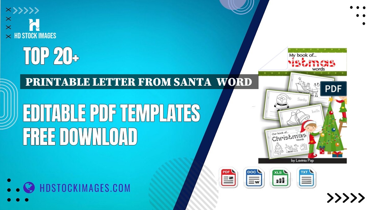 Top 20+ Printable Letter From Santa  Word  Editable PDF Templates Free Download