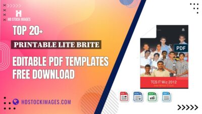 Top 20+ Printable Lite Brite Editable PDF Templates Free Download