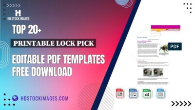 Top 20+ Printable Lock Pick Editable PDF Templates Free Download