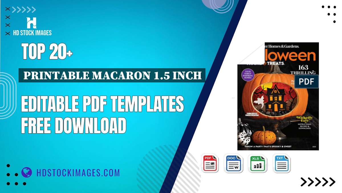 Top 20+ Printable Macaron 1.5 Inch Editable PDF Templates Free Download