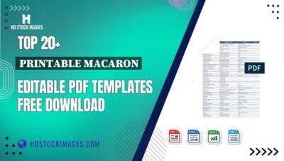 Top 20+ Printable Macaron Editable PDF Templates Free Download