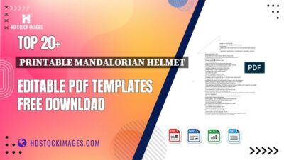 Top 20+ Printable Mandalorian Helmet Editable PDF Templates Free Download