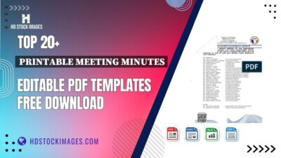 Top 20+ Printable Meeting Minutes Editable PDF Templates Free Download