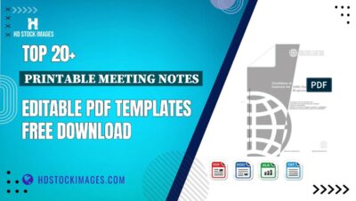 Top 20+ Printable Meeting Notes Editable PDF Templates Free Download