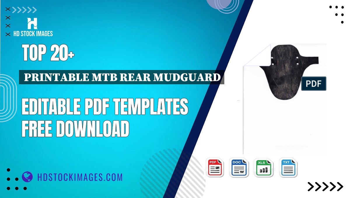 Top 20+ Printable Mtb Rear Mudguard Editable PDF Templates Free Download