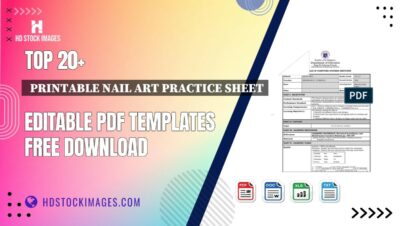 Top 20+  Printable Nail Art Practice Sheet Editable PDF Templates Free Download